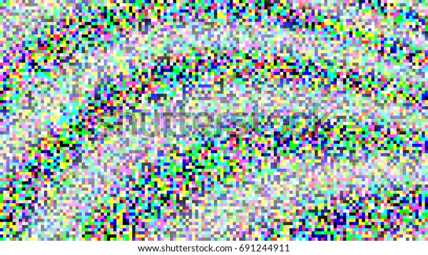 Pixel Noise Vhs Glitch Texture Tv Stock Illustration