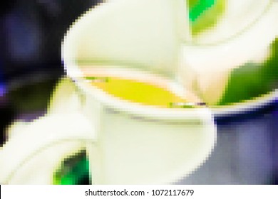 Pixelated background, abstract mosaic pattern