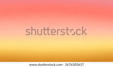 Pixelated sunset sky gradient with warm orange and yellow hues fading seamlessly