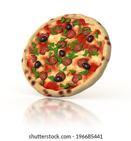 Pizza 3d Illustration 