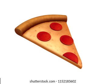  Pizza In 3D Rendering.