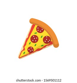 Pizza cheese color icon. Simple line, outline of fast foot icons for ui and ux, website or mobile application - Powered by Shutterstock