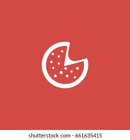 pizza icon. sign design. red background - Powered by Shutterstock