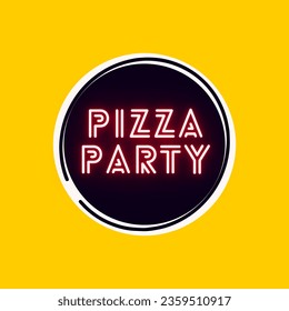 Pizza  Party Celebration Lettering for board and background - Powered by Shutterstock