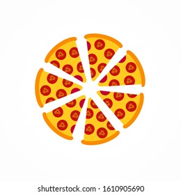 Pizza Topping Tomato Slices Stock Illustration 1610905690