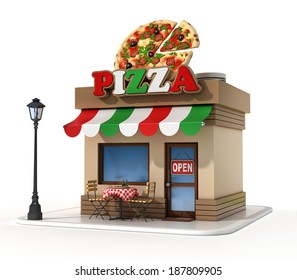 pizzeria 3d illustration - Powered by Shutterstock