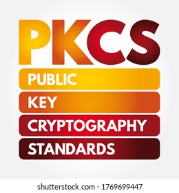 PKCS - Public Key Cryptography Standards Acronym, Technology Concept Background