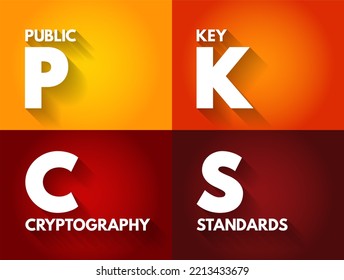 PKCS - Public Key Cryptography Standards Acronym, Technology Concept Background