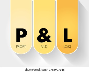 Pl Profit Loss Acronym Business Concept Stock Illustration 1785907148 ...