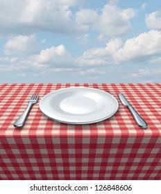 Family Restaurant Place Setting Classic Red Stock Illustration ... Family Restaurant Place Setting Classic Red Stock Illustration ...