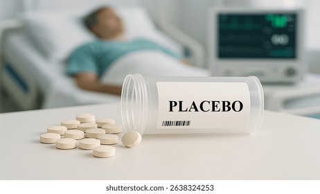 Placebo box of tablets on a table