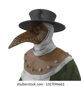 Plague Doctor Walking Pose Isolated On Stock Illustration 1327096661 ...