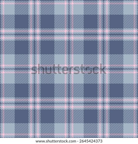 plaid tartan seamless repeat pattern. This is a blue navy blue pink checkered plaid vector illustration.  For decorative,wallpaper,shirts,clothing,tablecloths,blankets,wrapping,textile,fabric,texture