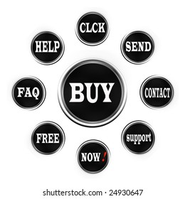 Plain aqua button - internet button design