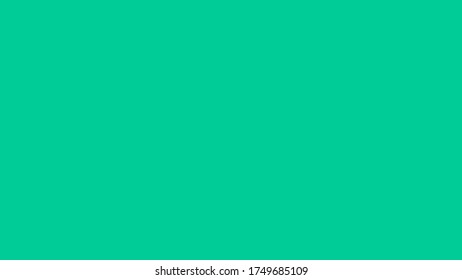 Plain Bright Caribbean Green Solid Color Background