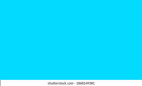 Plain Neon Blue Solid Color Background