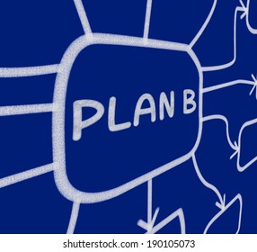 Plan B Diagram Showing Substitute Alternative 스톡 일러스트 190105073 ...