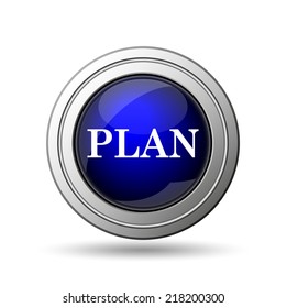 Plan icon. Internet button on white background. 