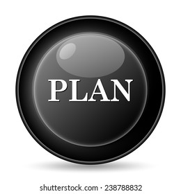 Plan icon. Internet button on white background. 