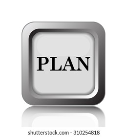 Plan icon. Internet button on white background. 