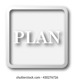 Plan icon. Internet button on white background.