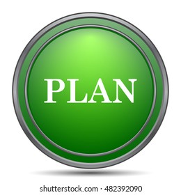 Plan icon. Internet button on white background.