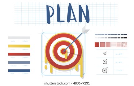 Plan Strategy Target Aim Success Concept