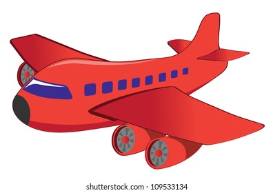 Airplane Face Expression Cartoon Character On Stock Vector (Royalty ...