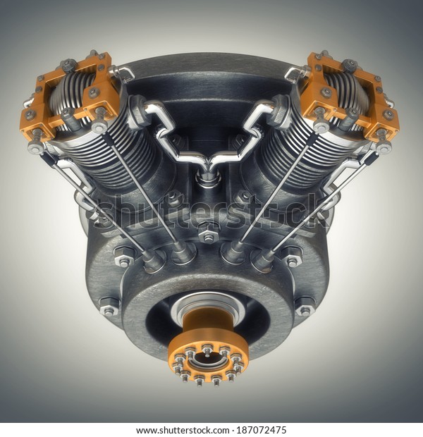 Plane Engine High Resolution 3d Render Stock Illustration 187072475 ...