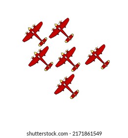 the plane is on a white background