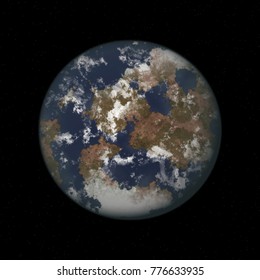 Planet 3D Rendering