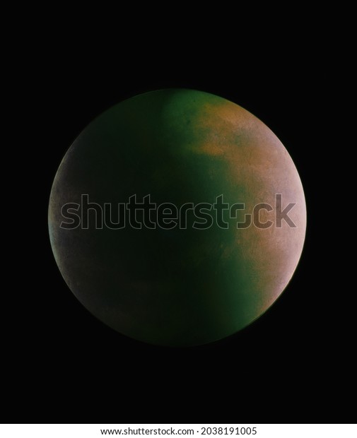 Planet from deep space. This planet has
water, air and everything necessary for the emergence of life 3d
illustration.