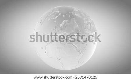 Planet Earth Globe 3D Render 4K