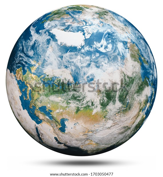 Planet Earth Globe Isolated Elements This Stock Illustration 1703050477