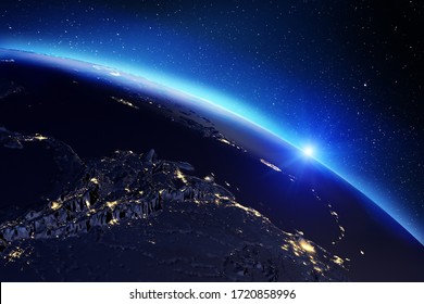 Planet Earth Map. Elements Of This Image Furnished By NASA. 3d Rendering