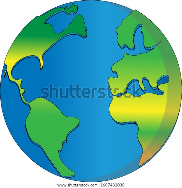 Vector graphics of abstract Earth drawing with surrounding planets | Free  SVG