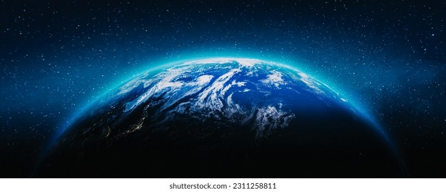 Planet Earth space world. Elements of this image furnished by NASA. 3d rendering