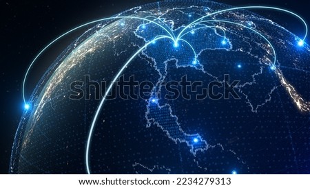 planet earth texture map world, 3d rendering