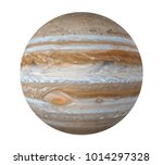 Planet Jupiter Isolated (Elements of this image furnished by NASA). 3D rendering