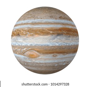 Planet Jupiter Isolated (Elements of this image furnished by NASA). 3D rendering