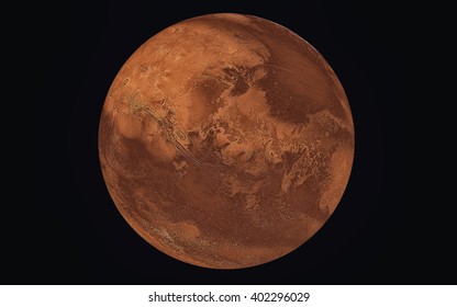 Planet Mars, Elements Of This Image Furnished By NASA