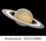 Planet Saturn (Elements of this image furnished by NASA). 3D rendering