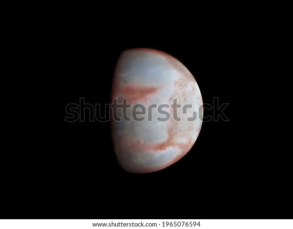 planet with a solid surface and atmosphere\
in space 3d\
illustration