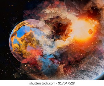 Planet in space