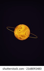 planet in space, 3d render
