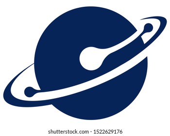 Planet Technology Abstract Suitable Logos Icons Stock Illustration ...