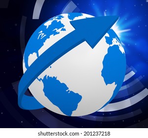 Planets Globe Meaning Solar System And Worldly