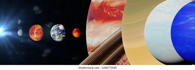 Comparison Size Planets Images Stock Photos Vectors