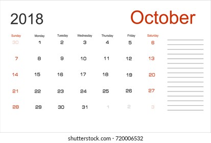 Moon Chart October 2018