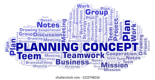 Planning Concept word cloud.